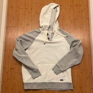 Ascend Two-Tone Hoodie in Gray and Cream